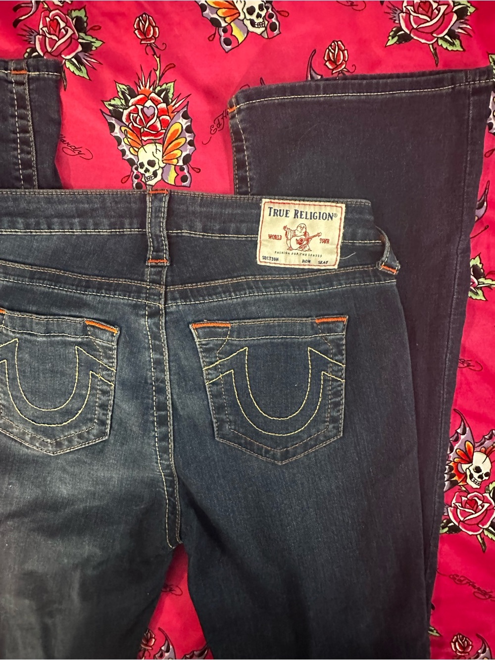 True Religion Women's Dark Indigo Bootcut Jeans